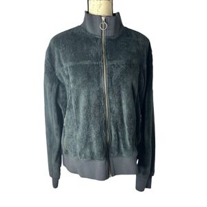 Columbia Women's Dark Green Fleece Zip-Up Jacket